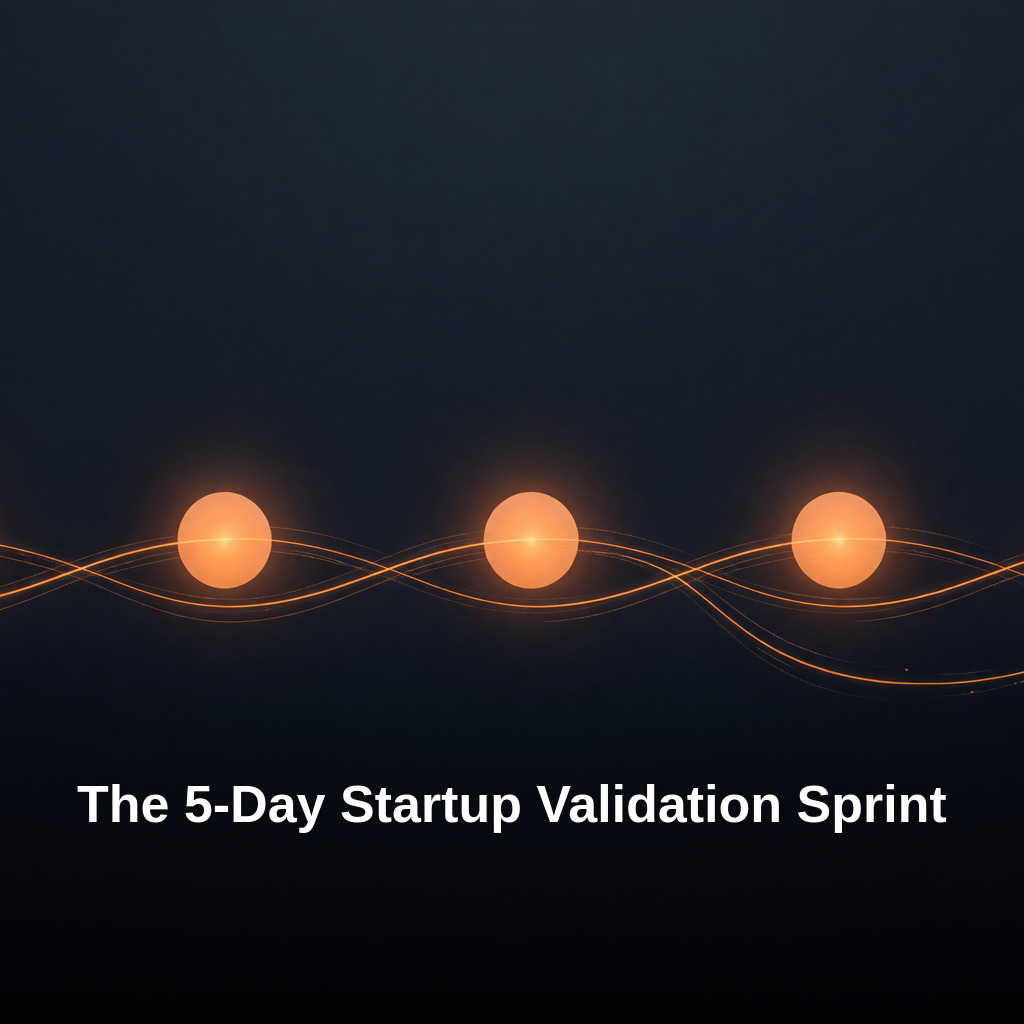 The 5-Day Startup Validation Sprint (Solo Founder Edition)