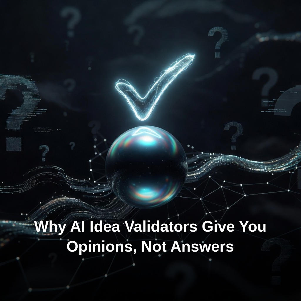 Why AI Idea Validators Give You Opinions, Not Answers