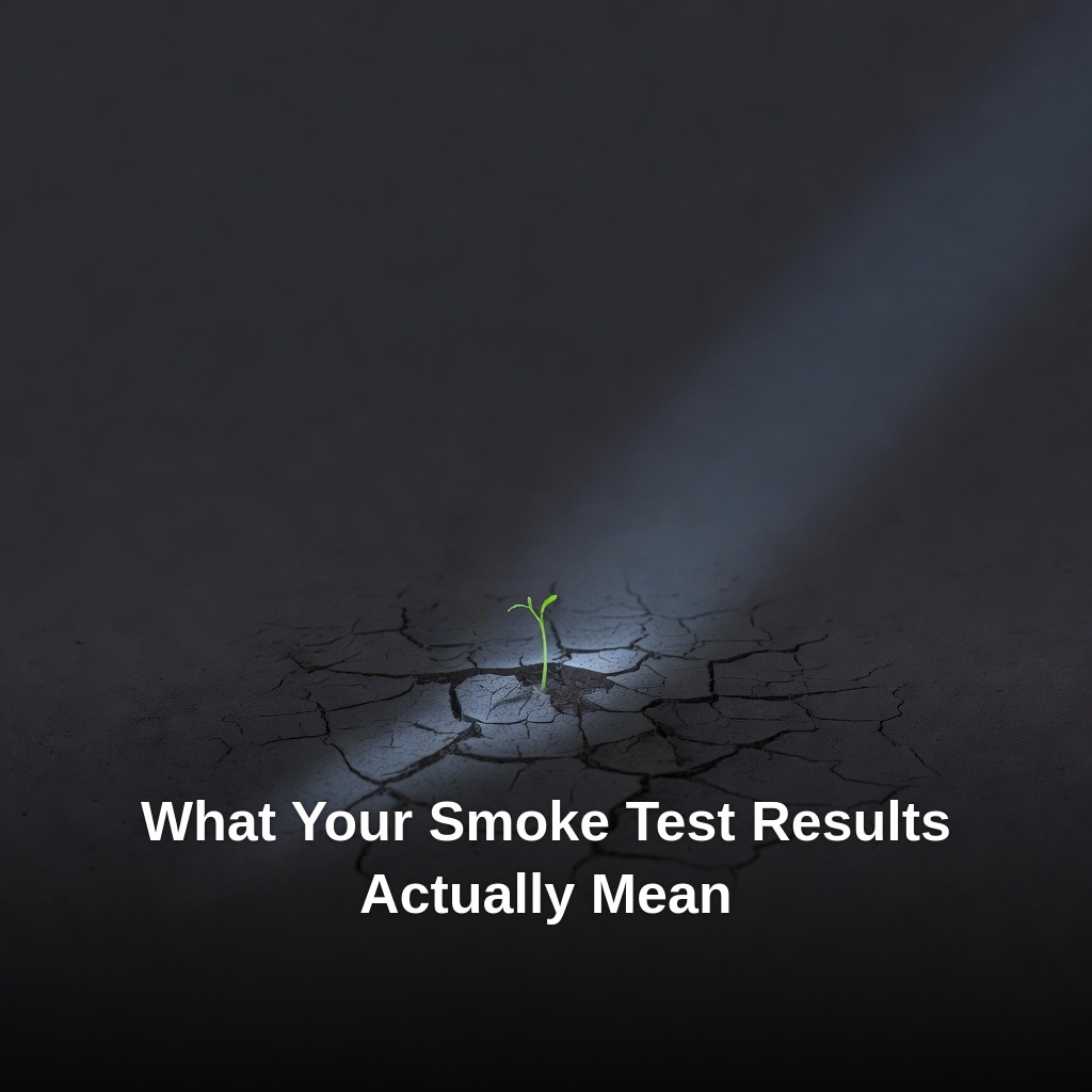 What Your Smoke Test Results Actually Mean (And What They Don't)